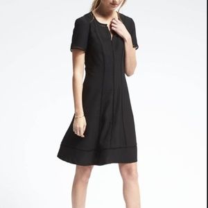 Banana Republic Embroidered Fit and Flare Dress